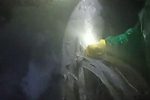 天津消防水池堵漏现场